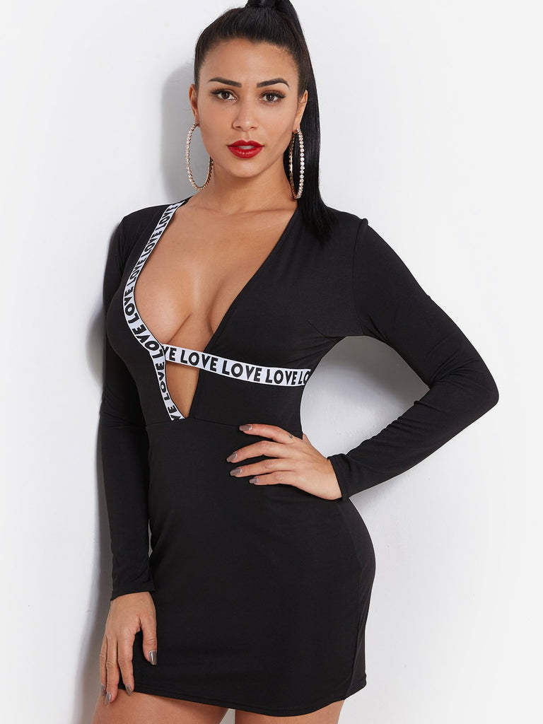 Ladies Black Bodycon Dresses