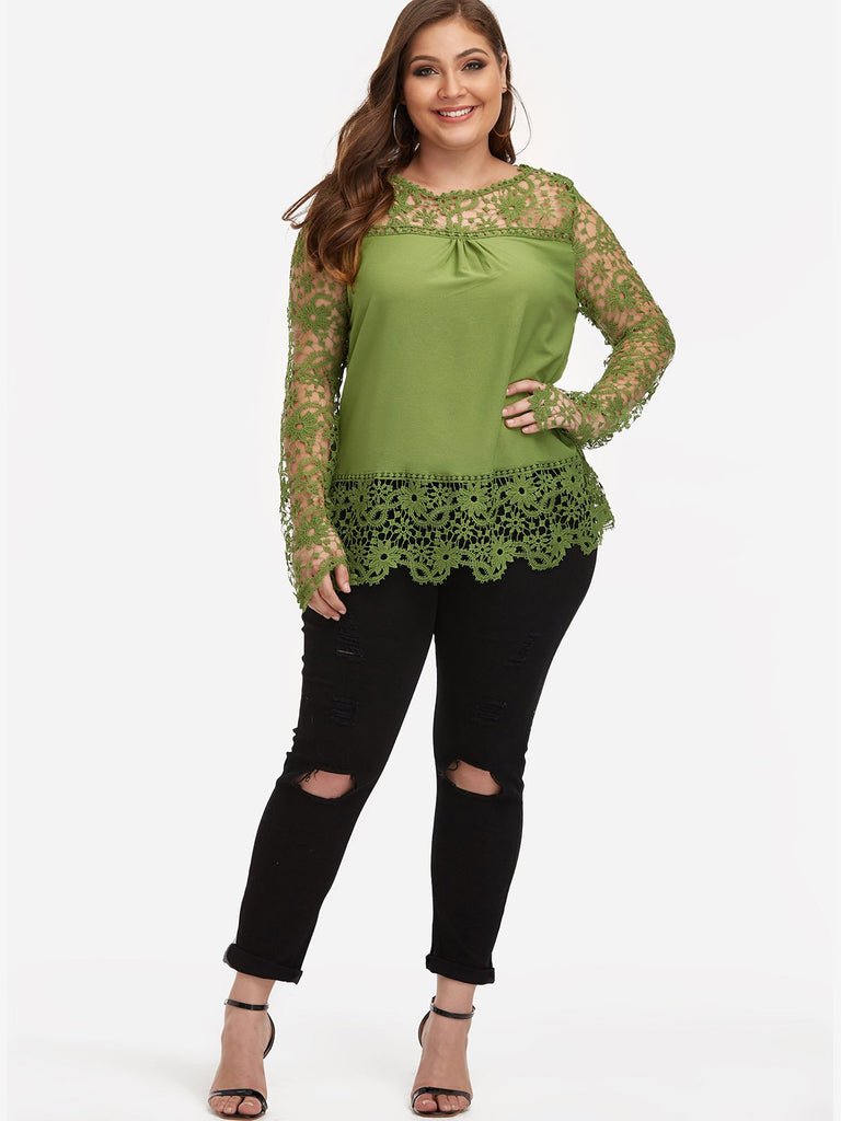 Ladies Plus Size Black Tops