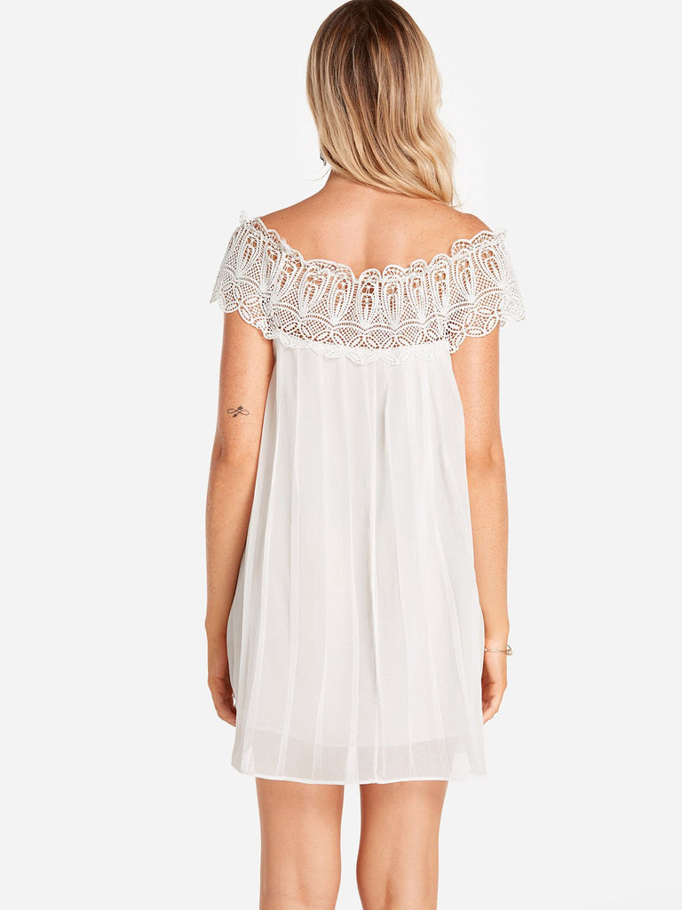 Womens White Off The Shoulder Dresses