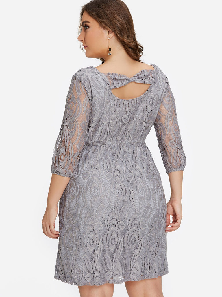 Womens Grey Plus Size Dresses