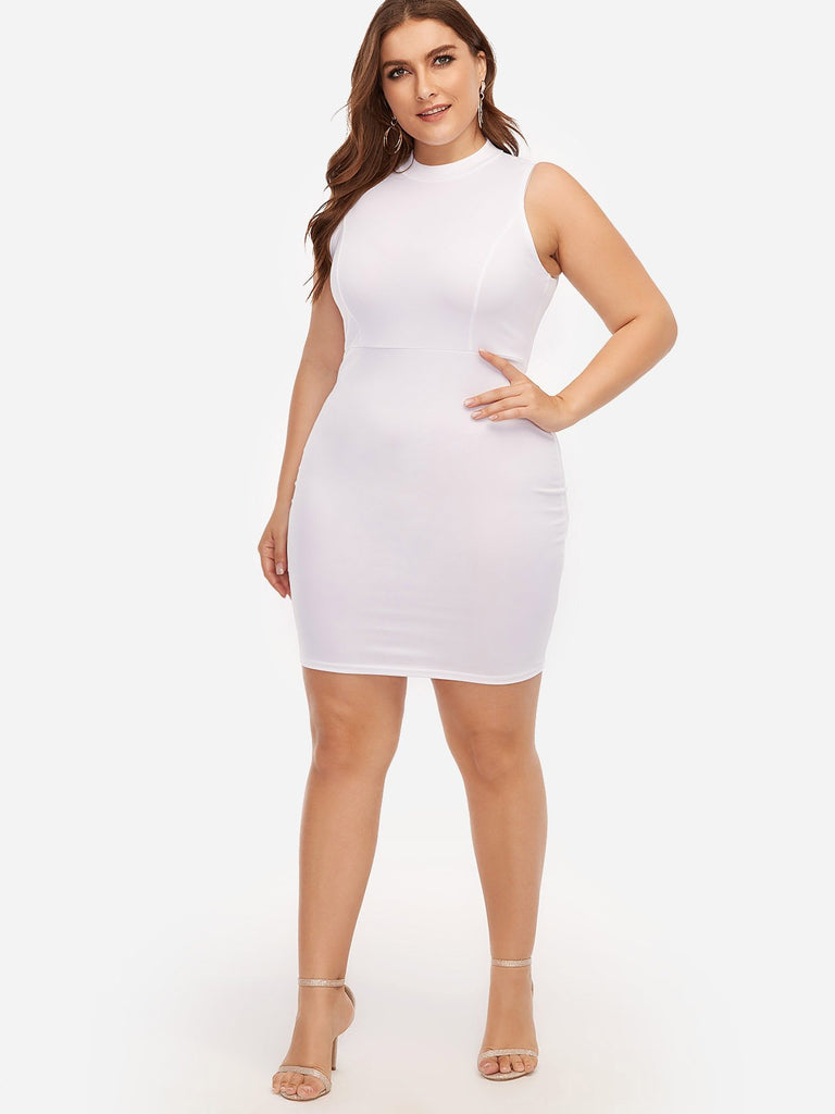 Womens Sleeveless Plus Size Dresses