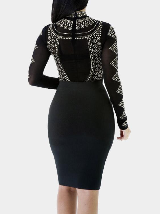 Womens Long Sleeve Sexy Dress