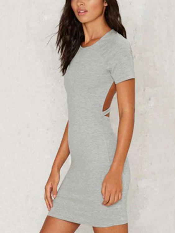 Ladies Gray Mini Dresses