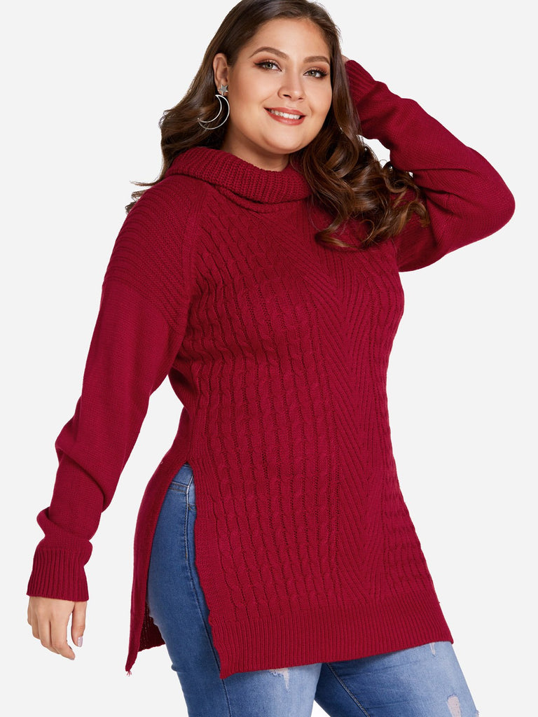 Ladies Long Sleeve Plus Size Tops