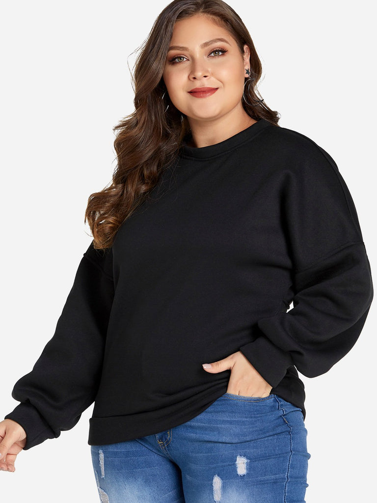 Ladies Black Plus Size Tops