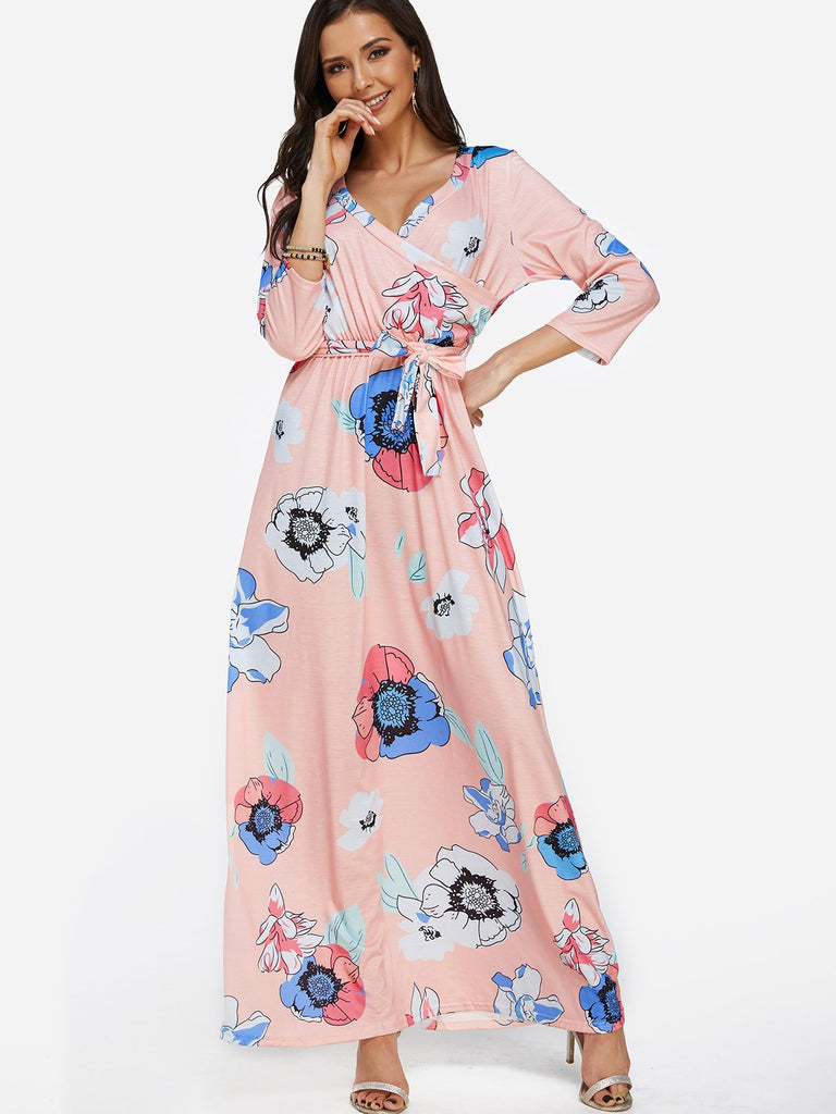 Womens Long Sleeve Maxi Dress