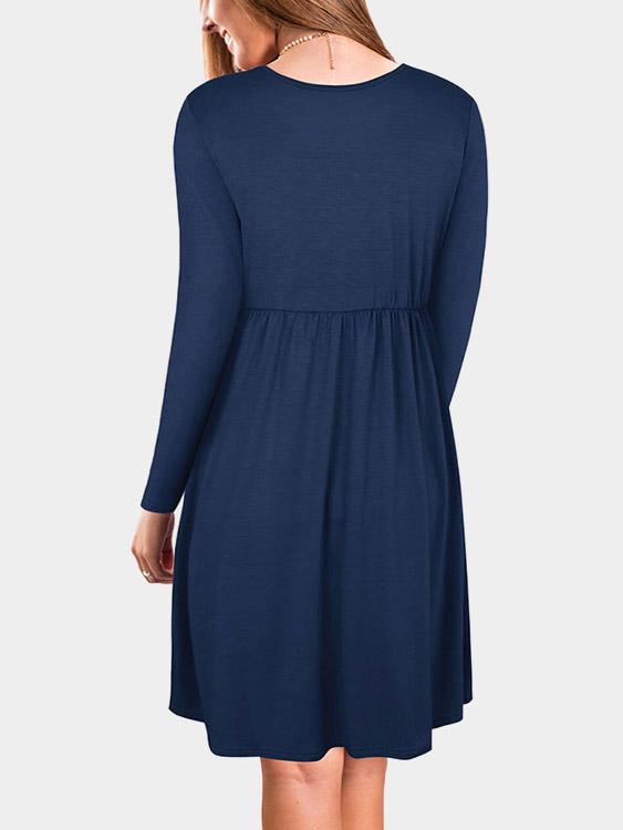 Womens Navy Midi Dresses