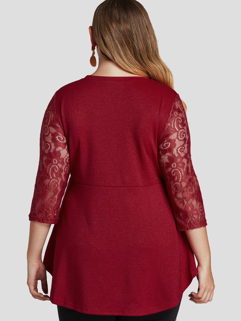 Womens Long Sleeve Plus Size Tops