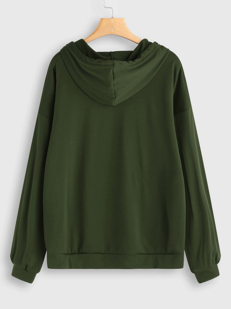 Womens Army Green Plus Size Tops