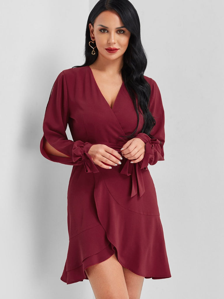 Ladies Long Sleeve Mini Dress