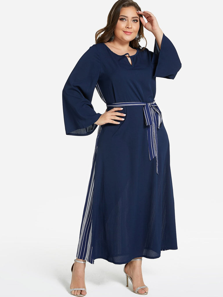 Ladies Long Sleeve Plus Size Dress