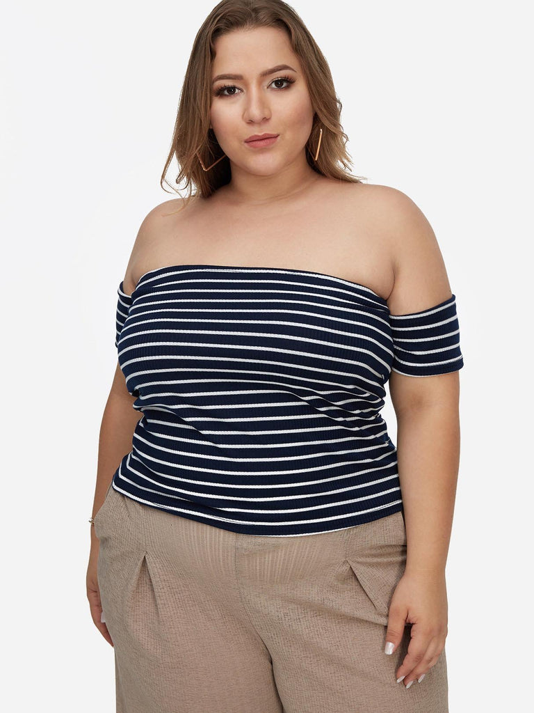 Ladies Black Plus Size Tops