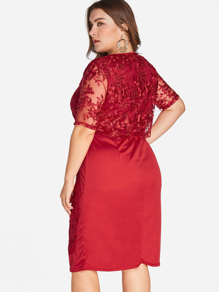 Womens Red Plus Size Dresses