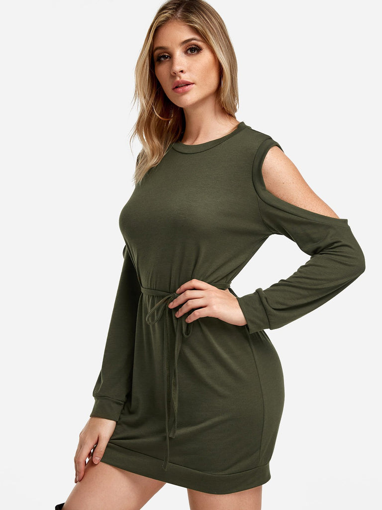 Ladies Green Casual Dresses