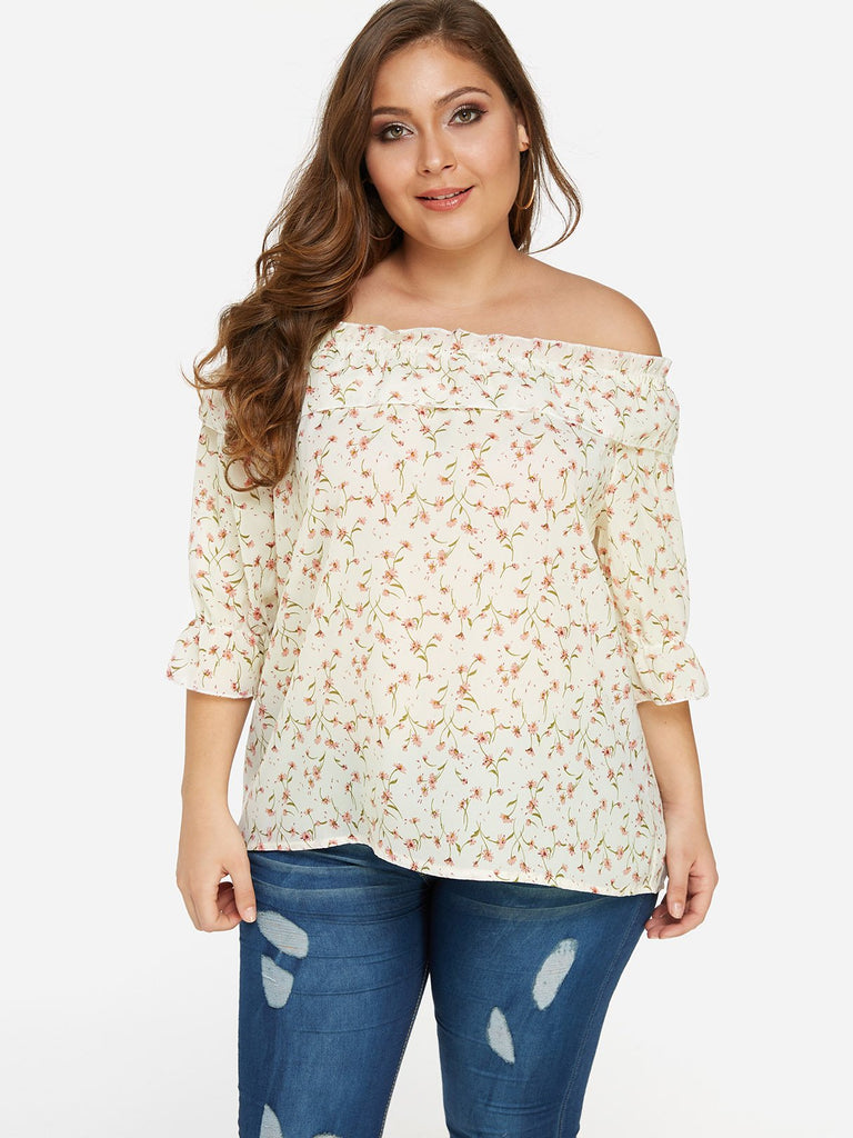 Ladies White Plus Size Tops