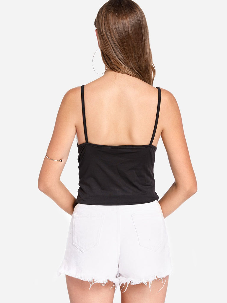 Womens Black Camis