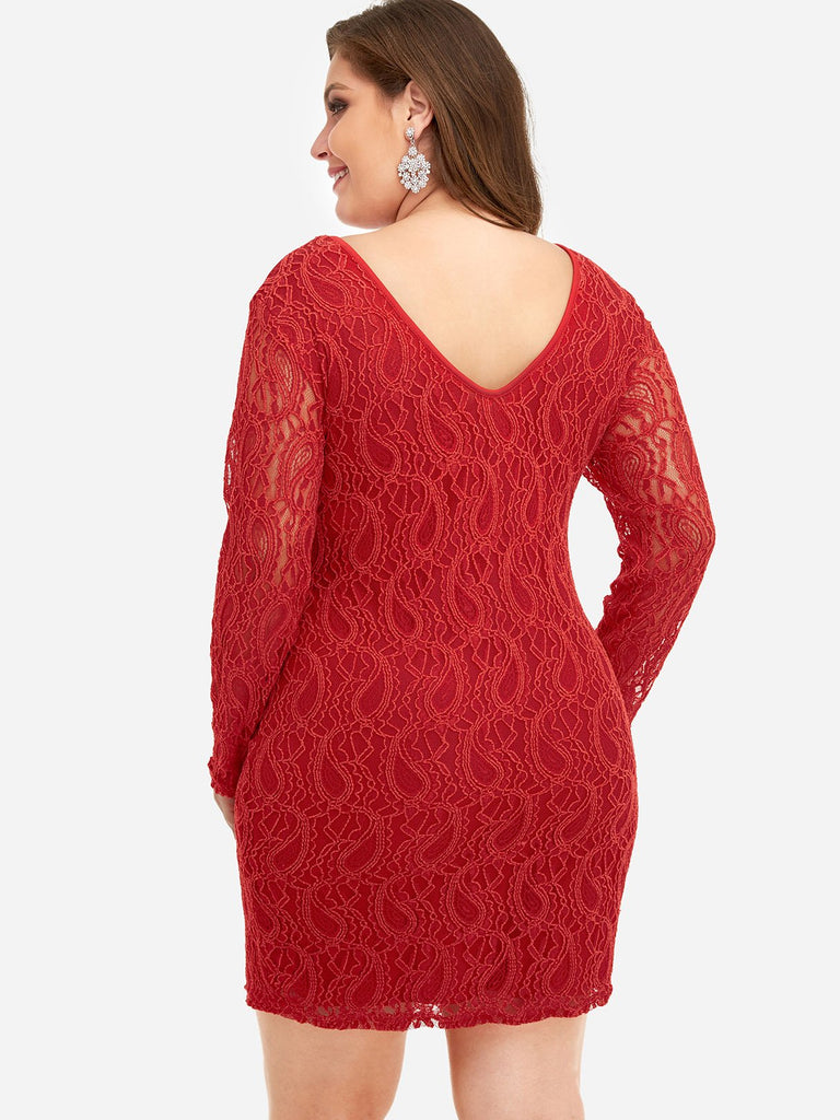 Womens Red Plus Size Dresses