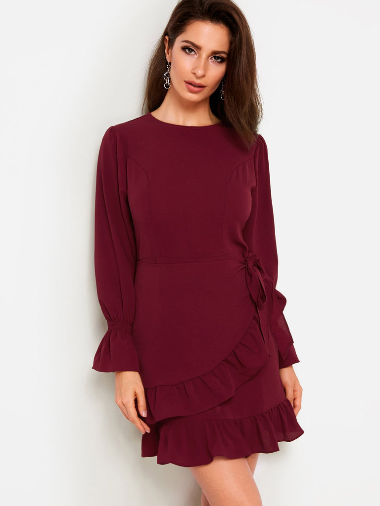 Ladies Burgundy Sexy Dresses