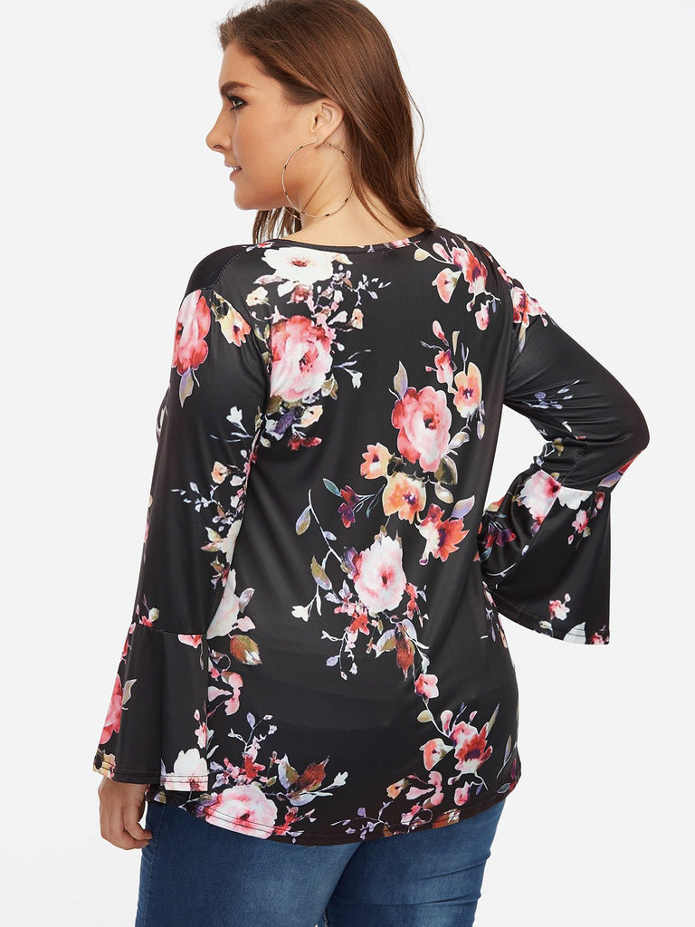 Womens Black Plus Size Tops