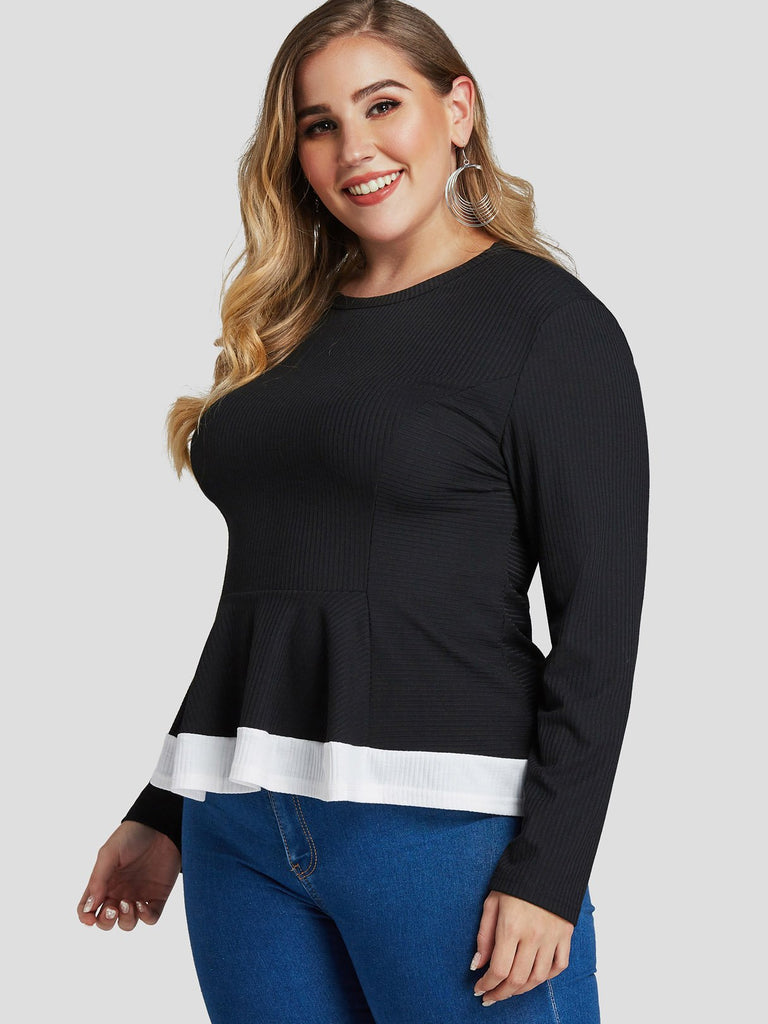 Ladies Black Plus Size Tops