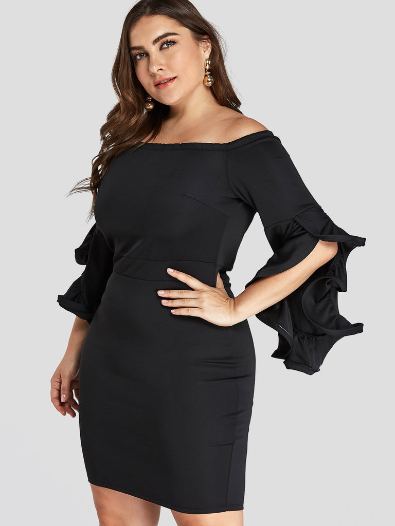 Ladies Black Plus Size Dresses