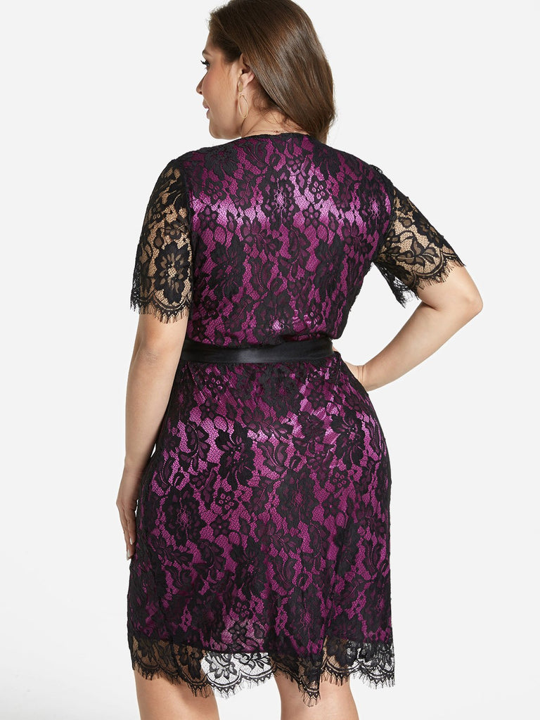 Womens Purple Plus Size Dresses