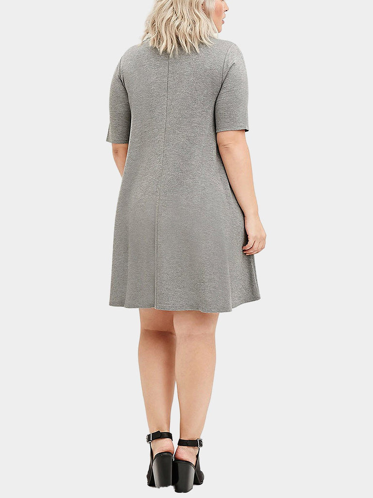 Womens Grey Plus Size Dresses