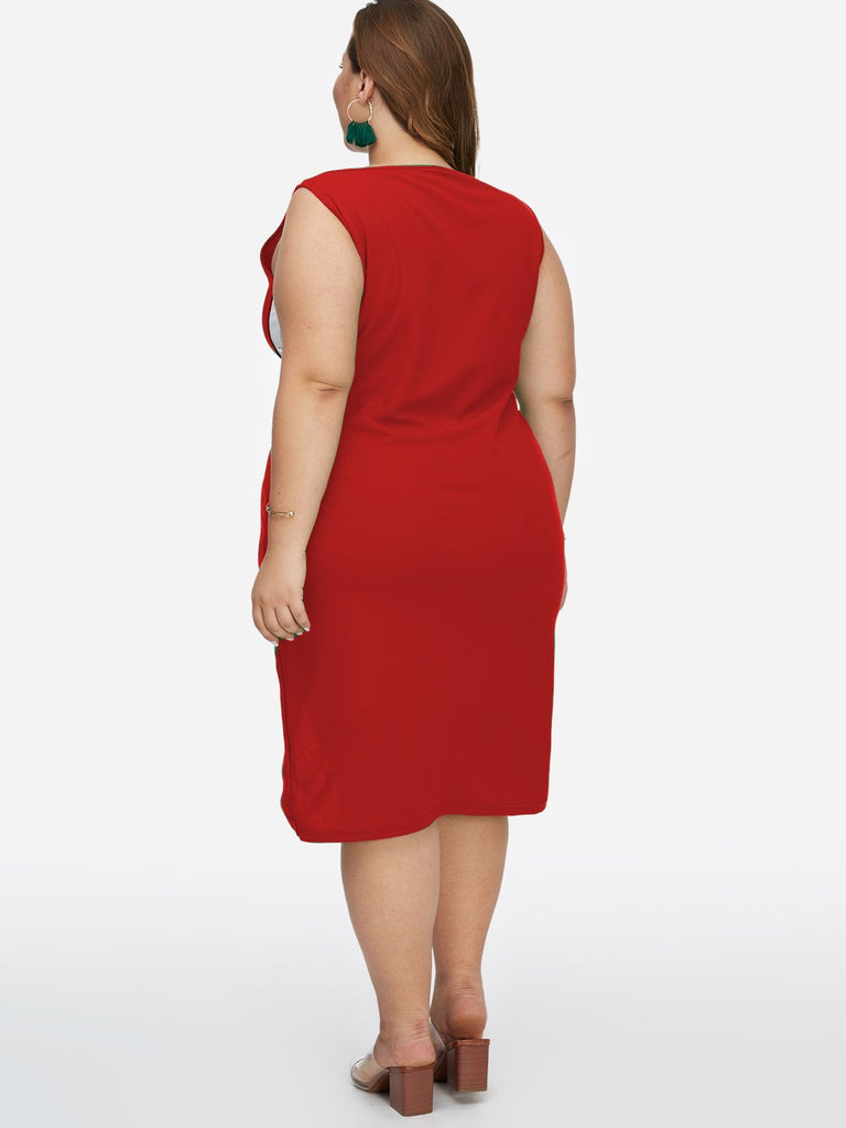 Plus Size V Neck Dresses