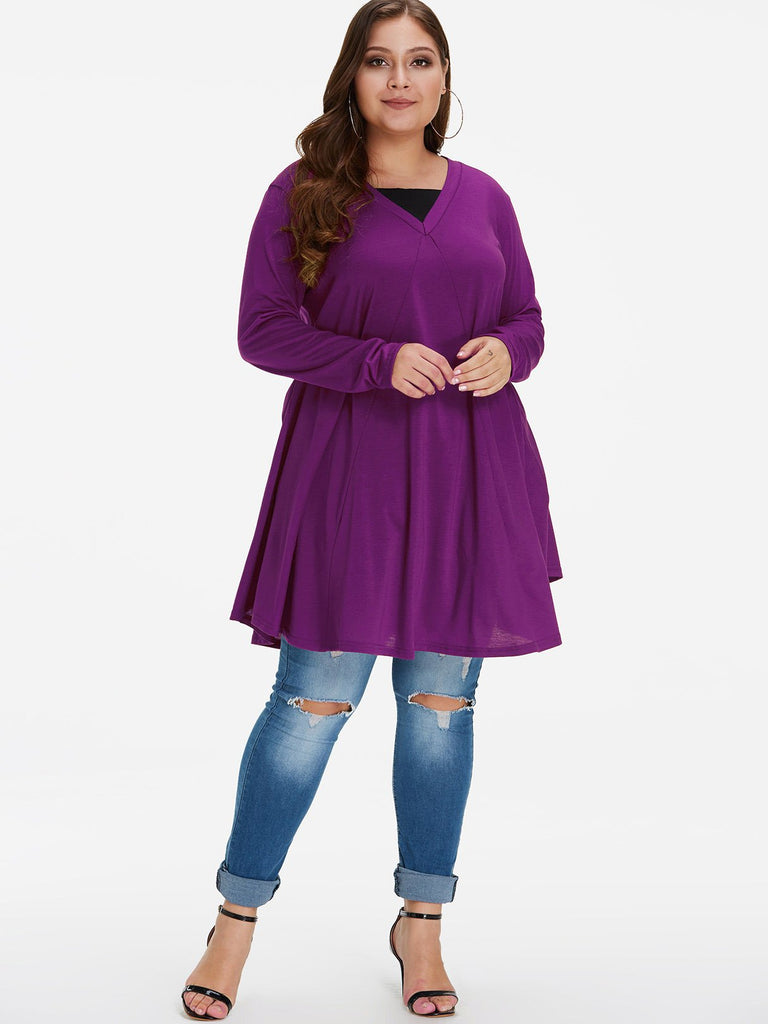 Womens Plus Size Pink Tops