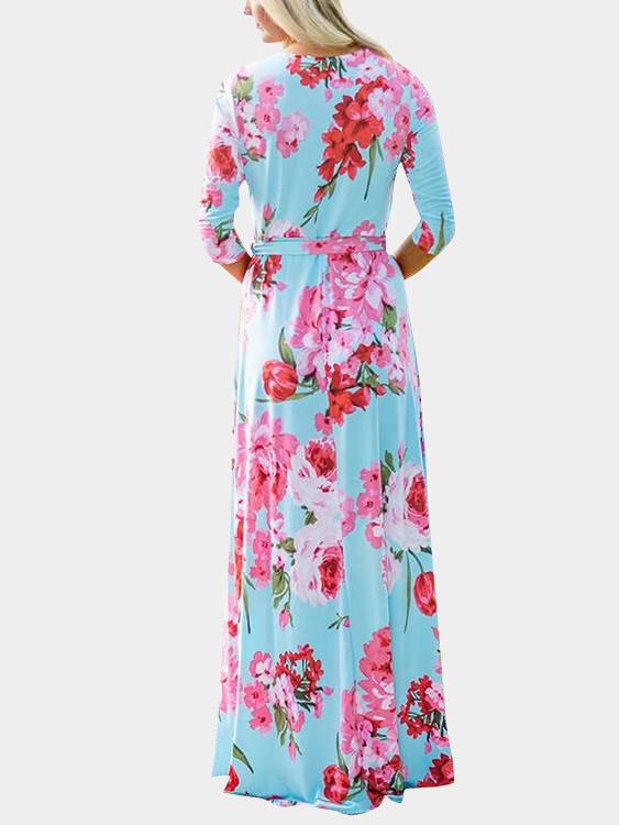 Ladies V-Neck Maxi Dresses