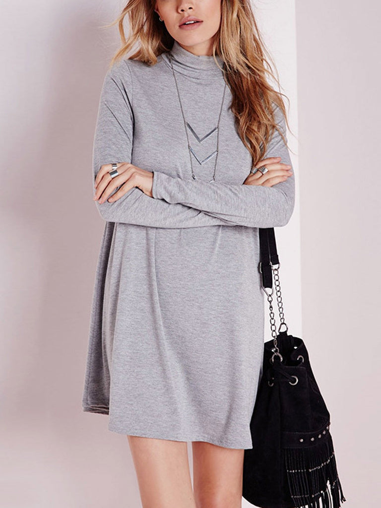 Ladies Grey Casual Dresses