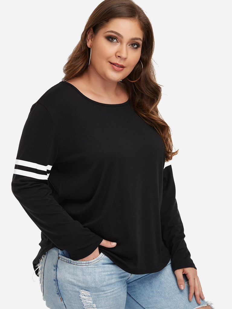 Ladies Black Plus Size Tops