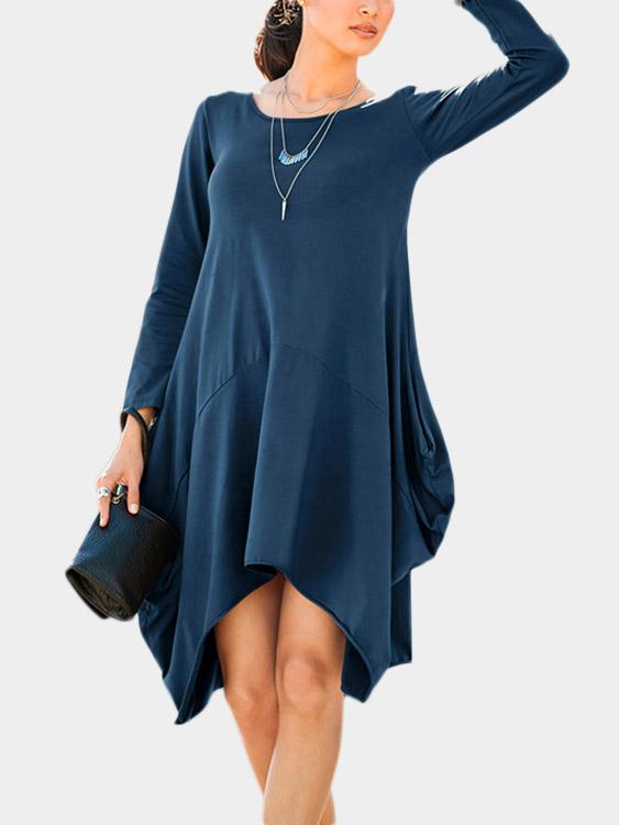 Ladies Long Sleeve Casual Dresses