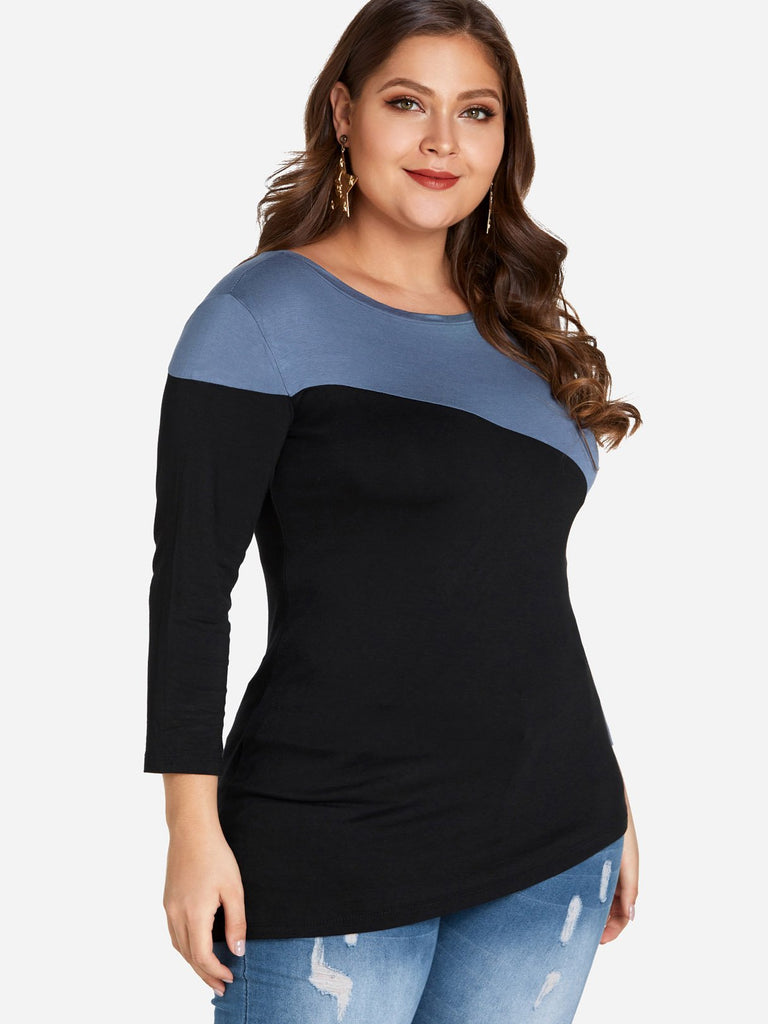 Ladies Long Sleeve Plus Size Tops