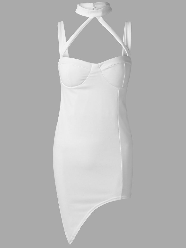 Ladies White Midi Dresses