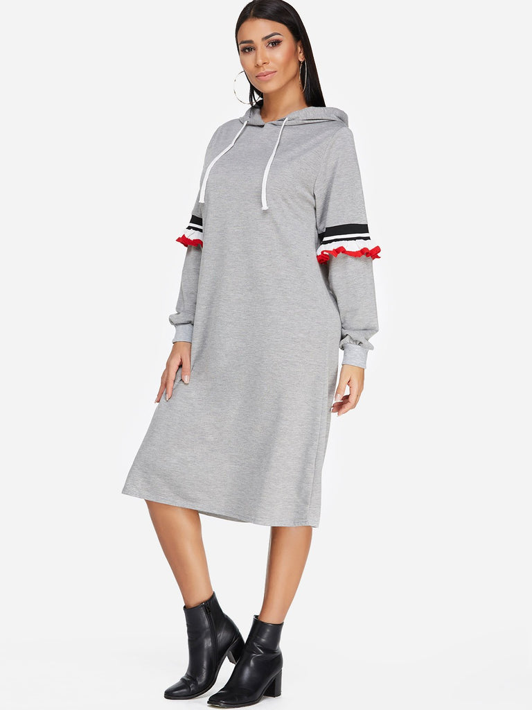 Ladies Grey Midi Dresses