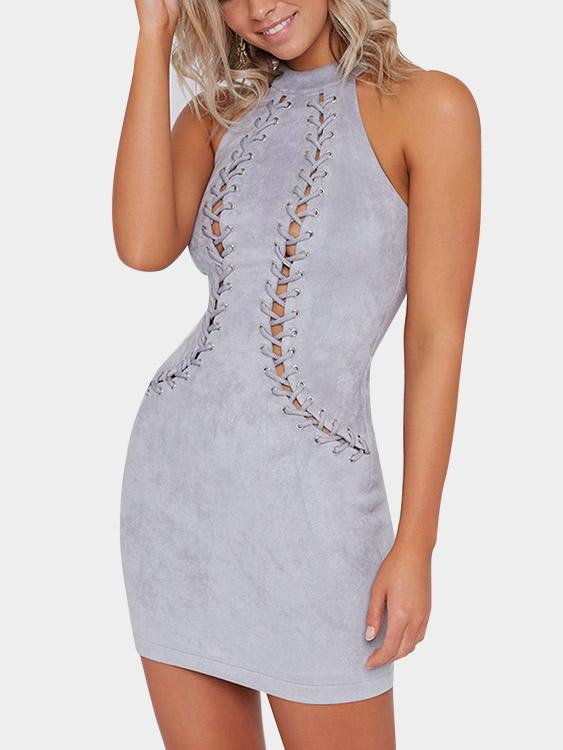 Ladies Grey Sexy Dresses