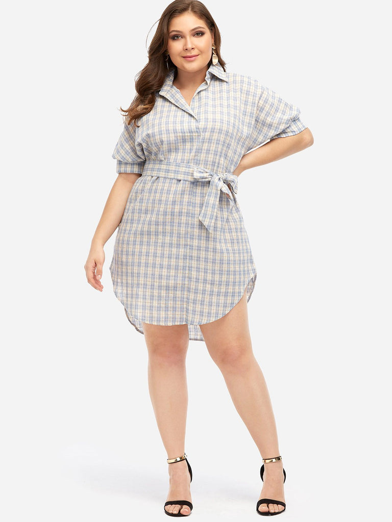 Womens Half Sleeve Plus Size Dresses