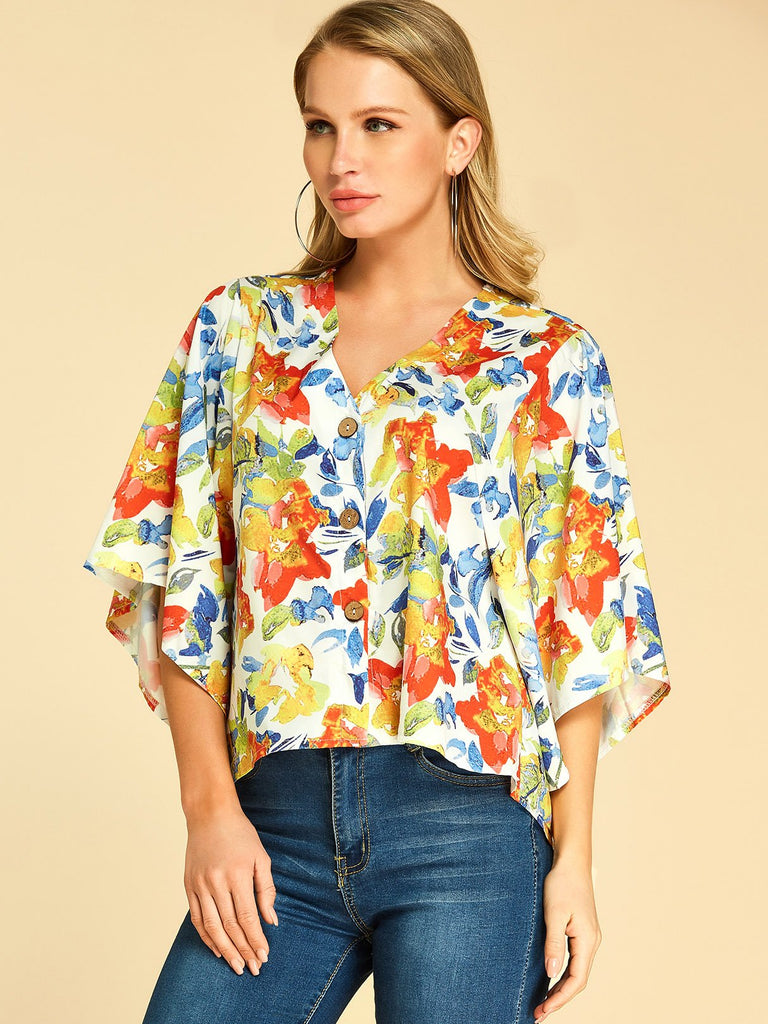 Ladies V-Neck Blouses