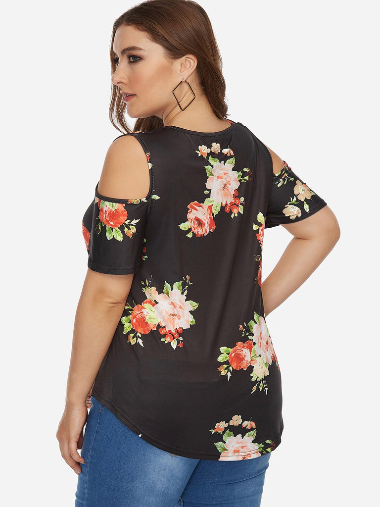 Womens Black Plus Size Tops