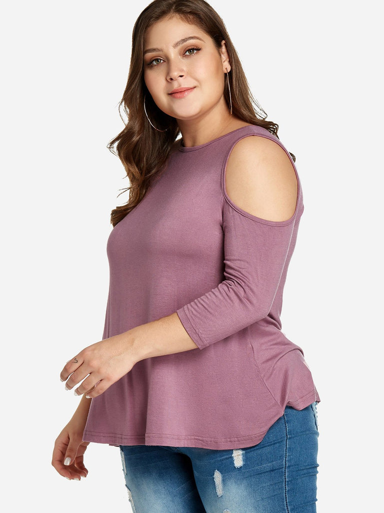 Ladies Pink Plus Size Tops