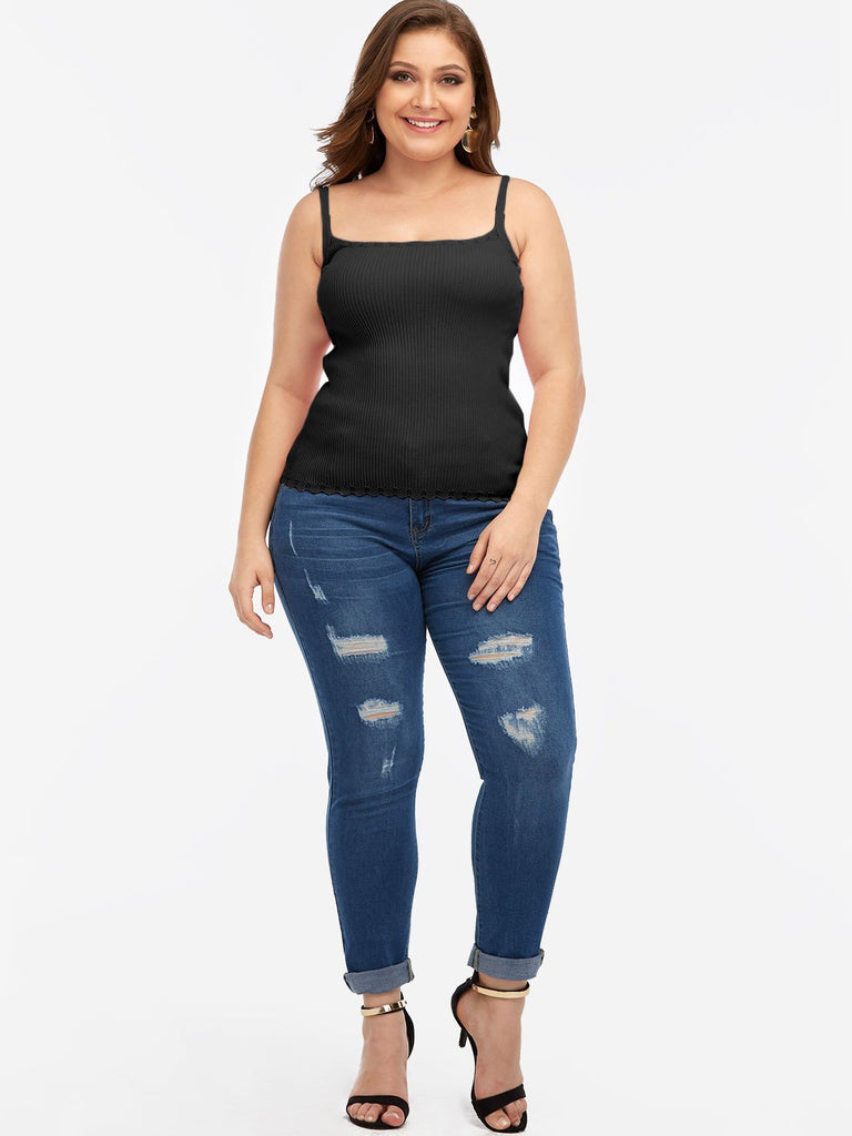 Womens Sleeveless Plus Size Tops