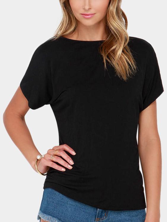 Womens Black T-Shirts