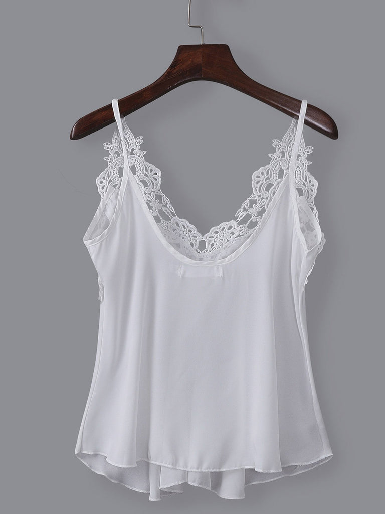 Ladies White Camis