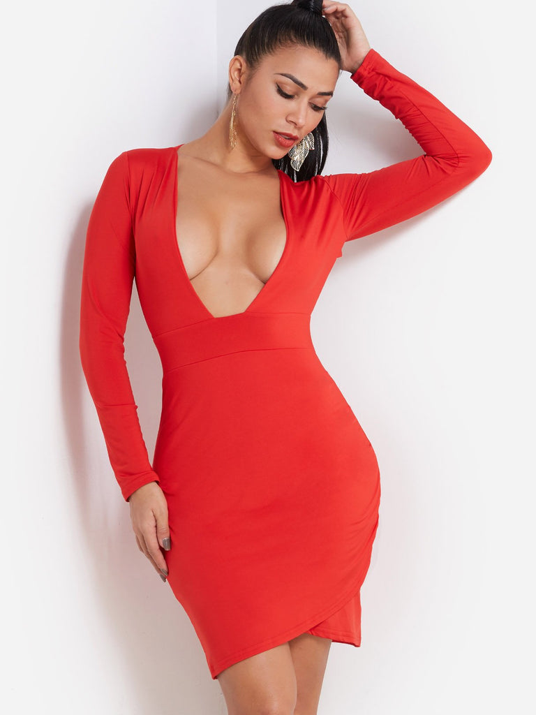 Ladies Red Bodycon Dresses