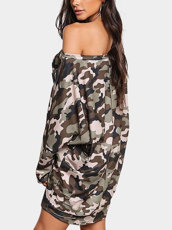 Womens Camo Mini Dresses