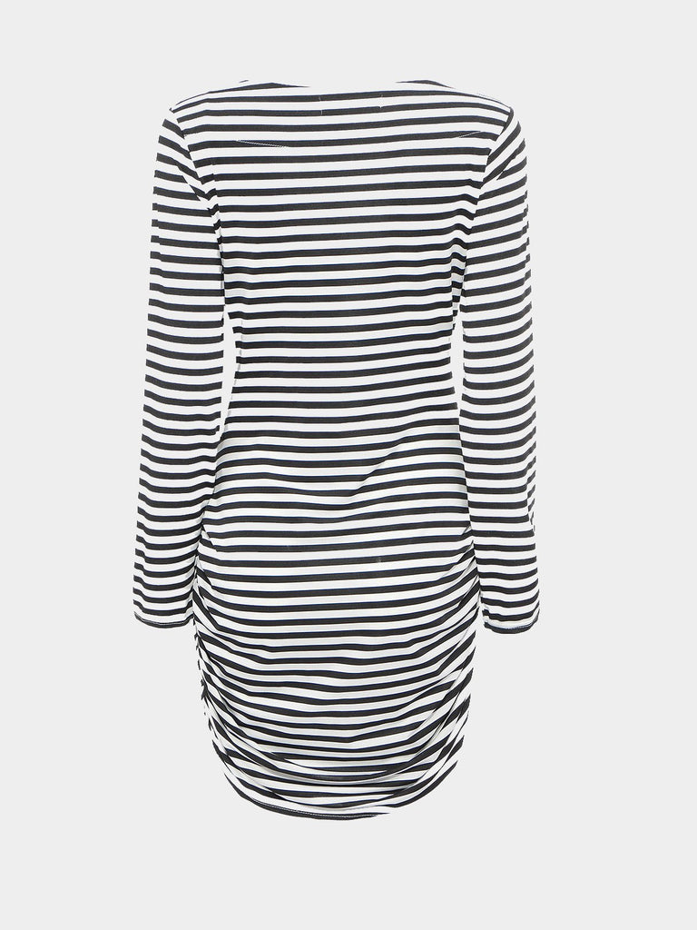 Womens Striped Bodycon Dresses