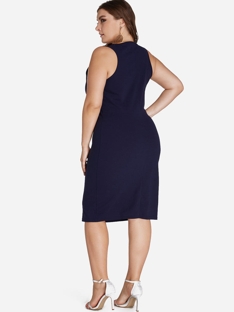 Womens Navy Plus Size Dresses