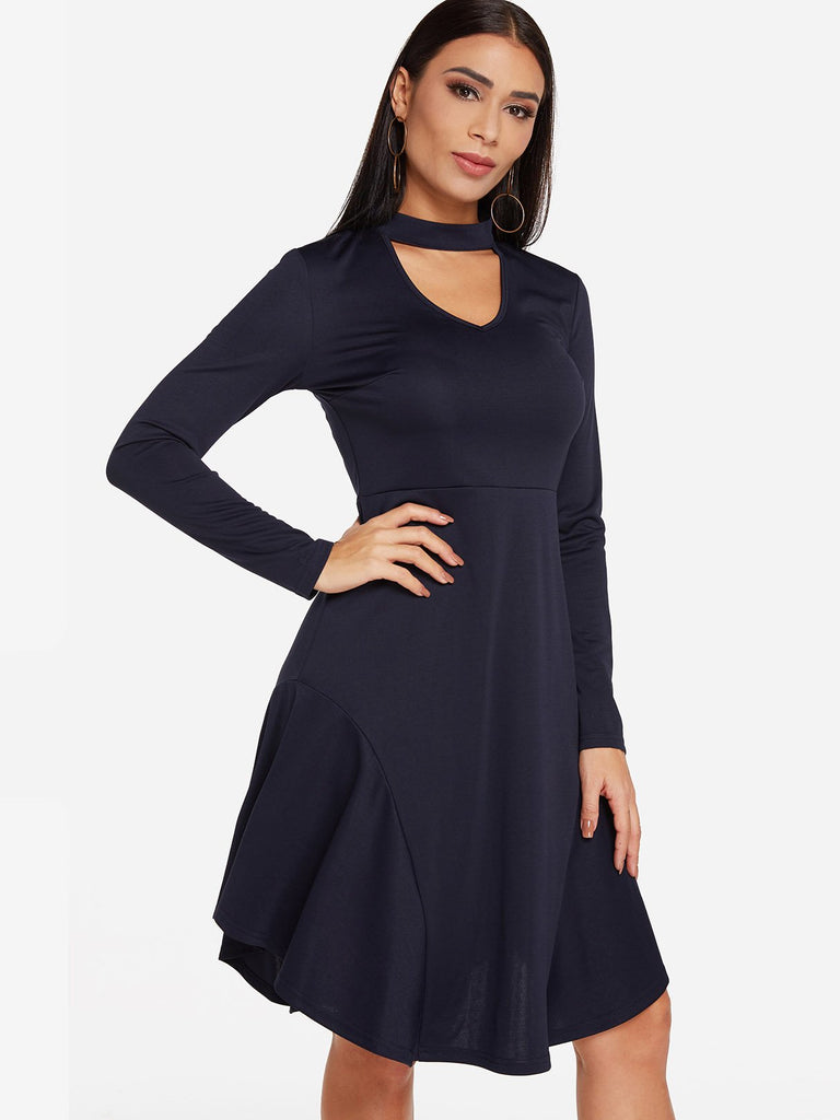 Ladies Navy Sexy Dresses