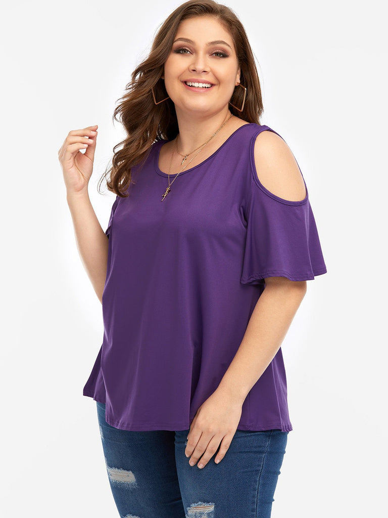 Ladies Plum Plus Size Tops